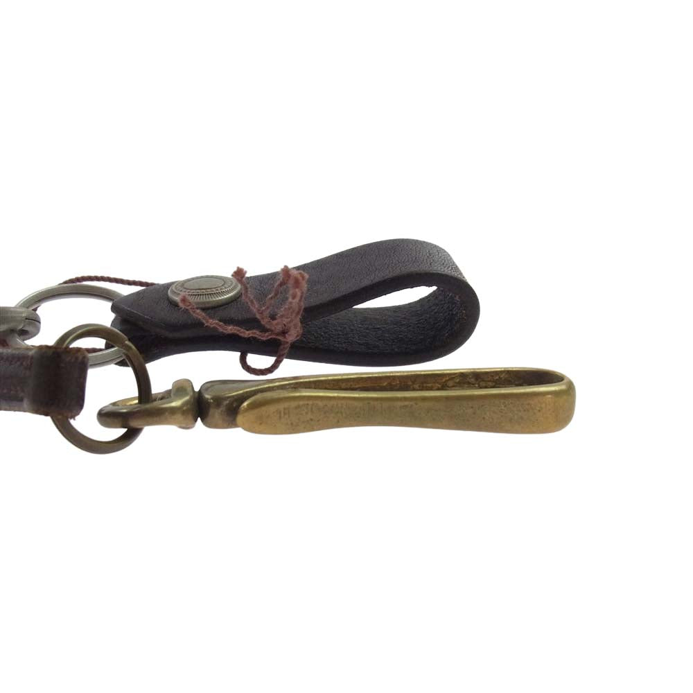 MR.OLIVE ミスターオリーブ ME205 レザー フック ウォレットチェーン ブラウン系【中古】