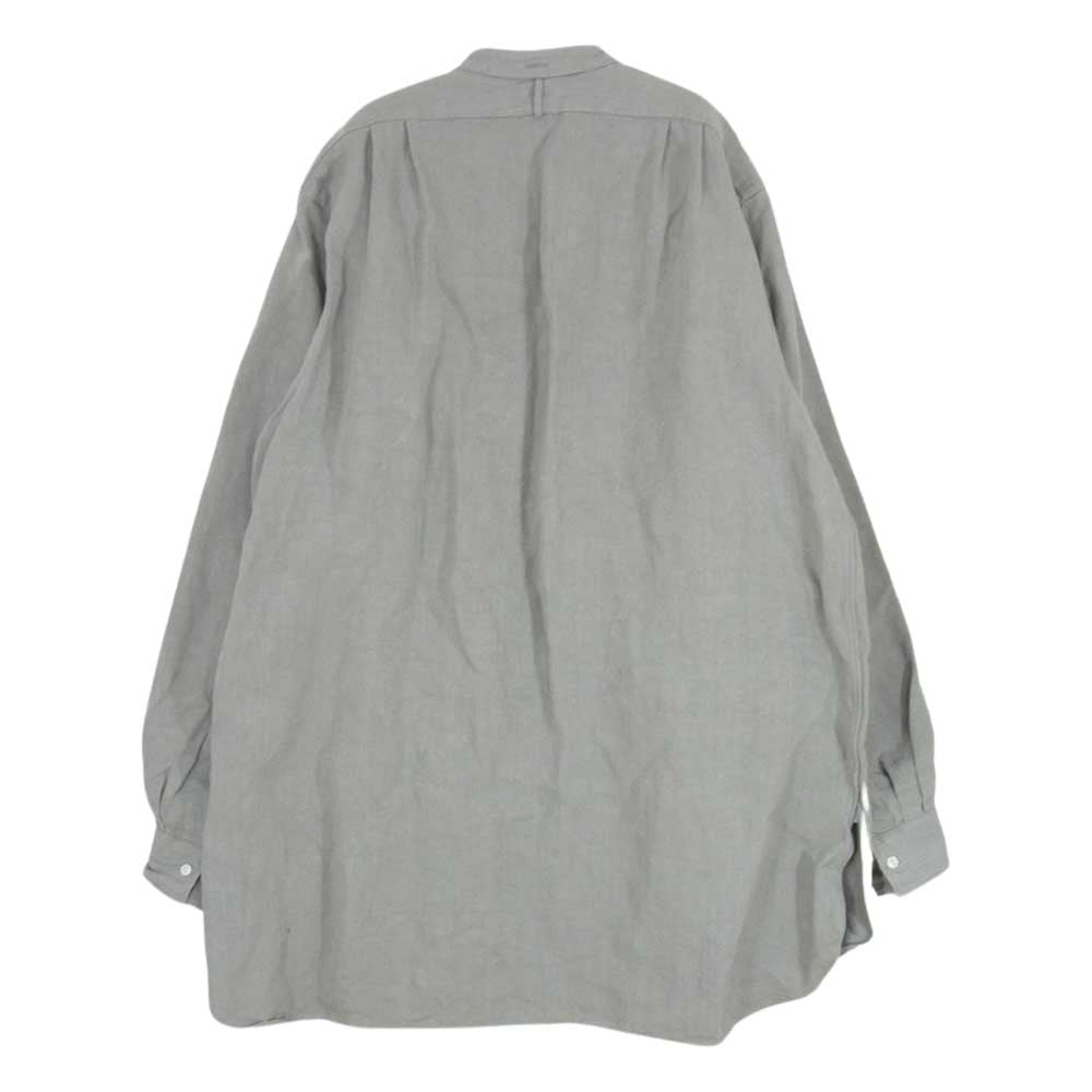 ユーゲン SHIRT 065 Linen Rob リネン 長袖 ロング シャツ ジャケット カーキ系 2【中古】