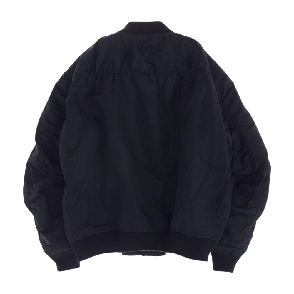 クラネ FRAGMENT フラグメント 藤原ヒロシ MA-1 フライト ボンバー ジャケット ブルゾン ブラック ブラック系 1【中古】