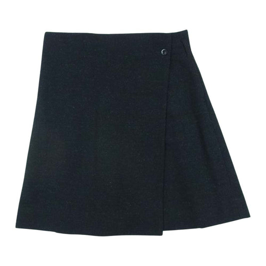 MARGARET HOWELL マーガレットハウエル 578-232176 MHL マーガレットハウエル ウール 巻き スカート ダークグレー系 黒に近いダークグレー系 2【中古】