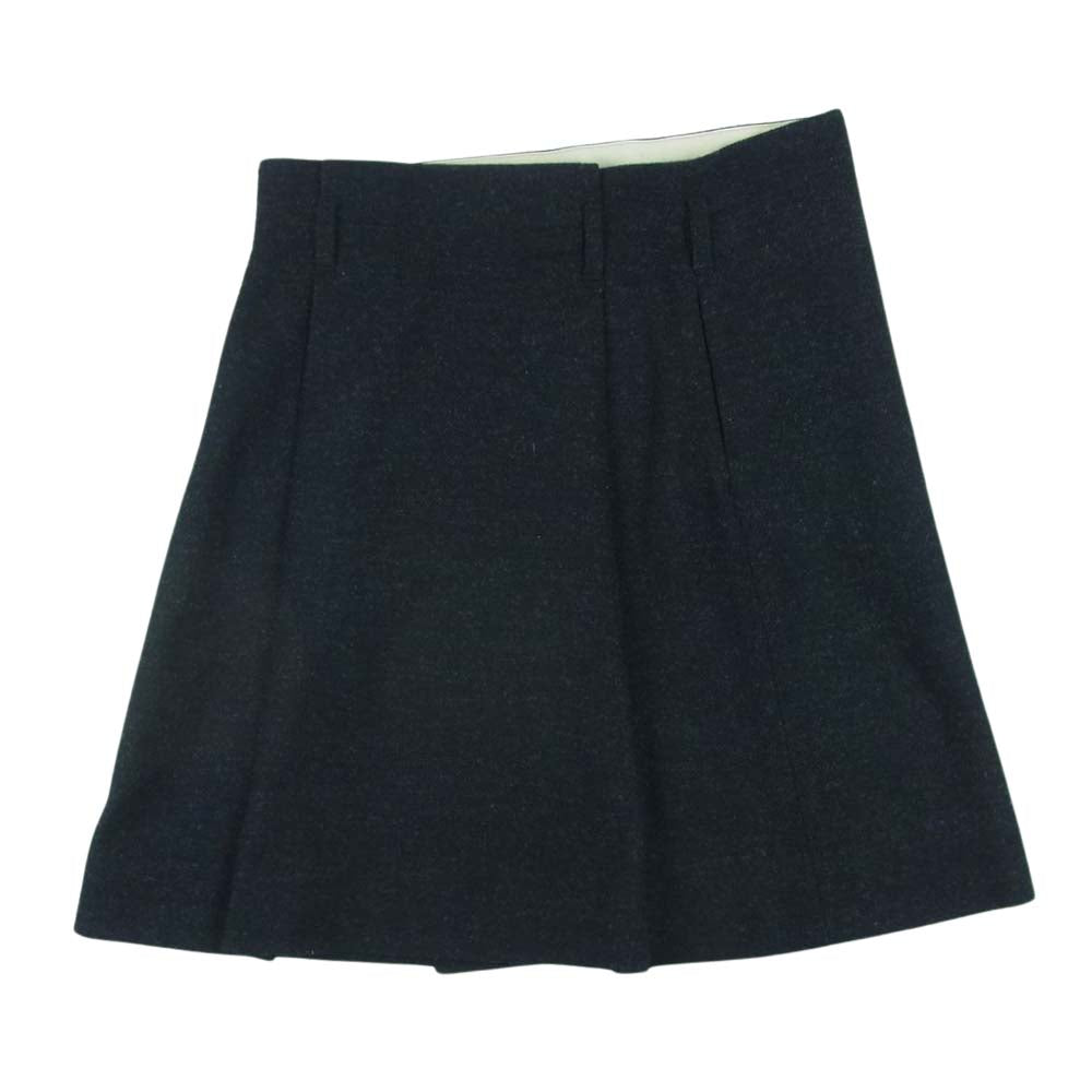 MARGARET HOWELL マーガレットハウエル 578-232176 MHL マーガレットハウエル ウール 巻き スカート ダークグレー系 黒に近いダークグレー系 2【中古】