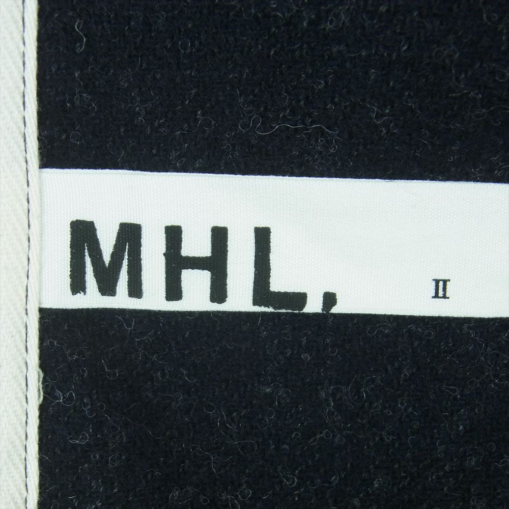 MARGARET HOWELL マーガレットハウエル 578-232176 MHL マーガレットハウエル ウール 巻き スカート ダークグレー系 黒に近いダークグレー系 2【中古】