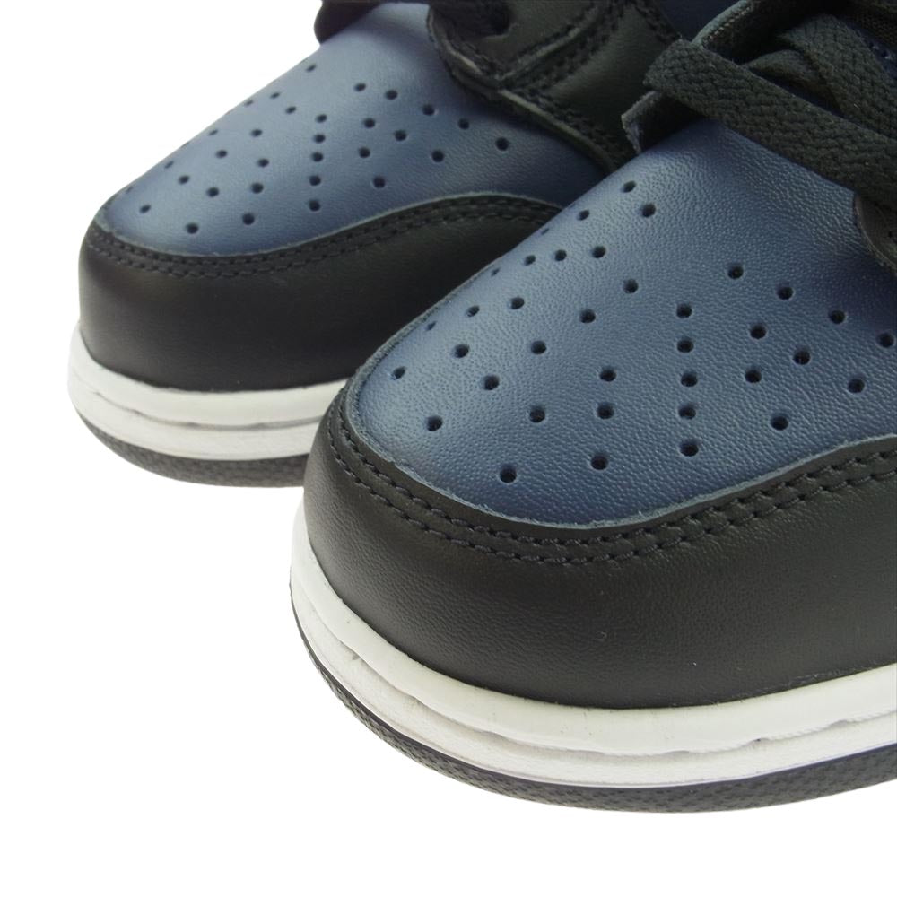 NIKE ナイキ DJ0383-400 × FRAGMENT DUNK HIGH CITY PACK MIDNIGHT NAVY フラグメント ダンク ハイ シティパック ミッドナイトネイビー ハイカット スニーカー ブラック系 ネイビー系 27.5cm【極上美品】【中古】