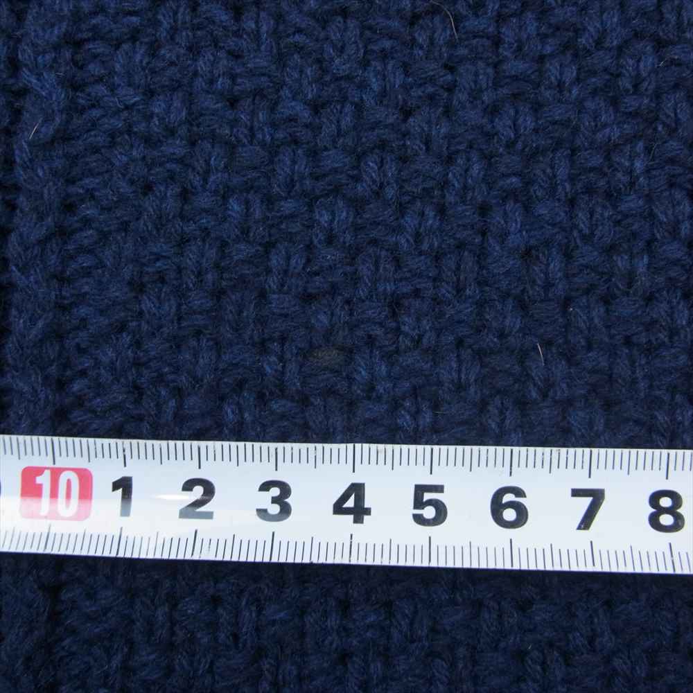 N.HOOLYWOOD エヌハリウッド 232-KT02 ケーブル編み クルーネック ニット セーター ネイビー系 38【中古】