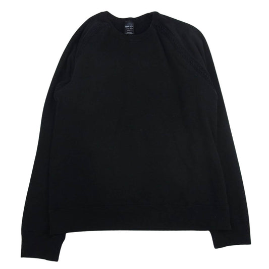 NUMBER(N)INE ナンバーナイン 02AW ジョージ期 編み込みニット 切替 スウェット ブラック系 5【中古】