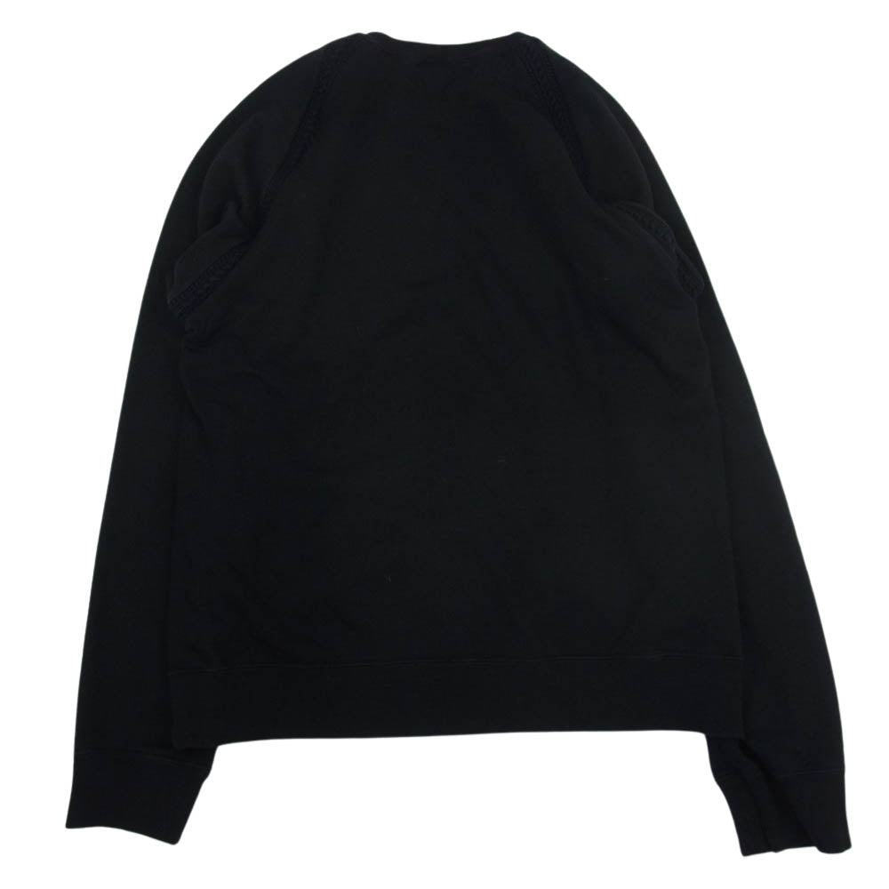NUMBER(N)INE ナンバーナイン 02AW ジョージ期 編み込みニット 切替 スウェット ブラック系 5【中古】