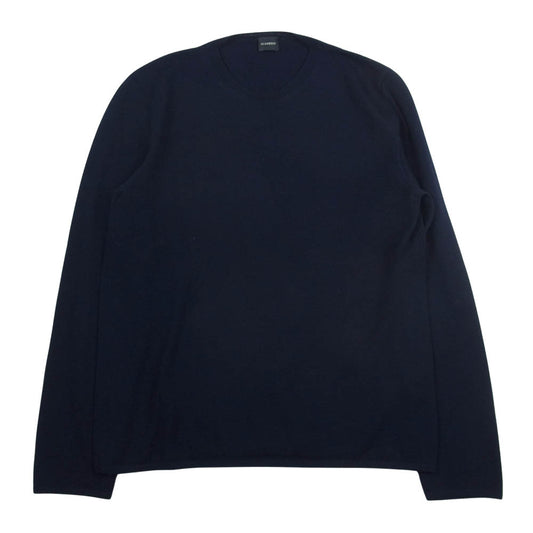 JIL SANDER ジルサンダー GIU 001 クルーネック ニット カットソー ネイビー系 44【中古】