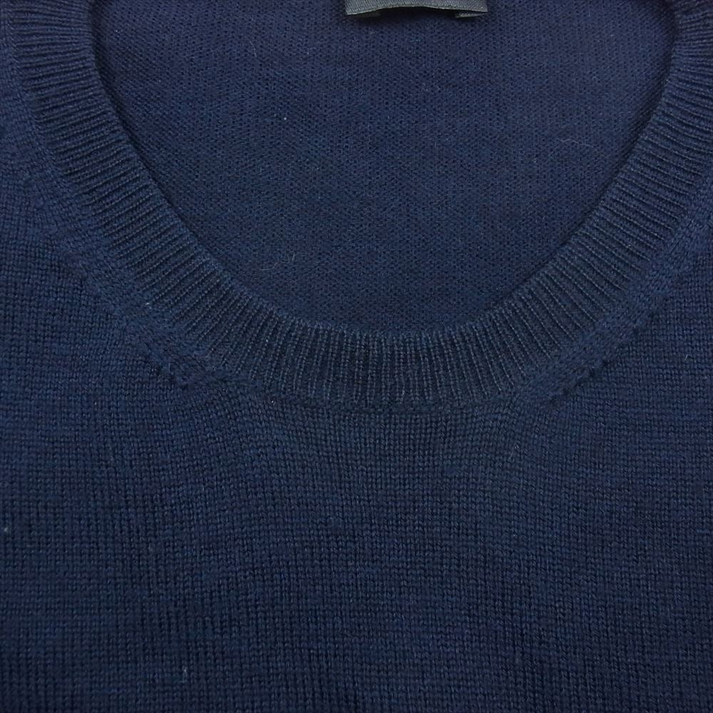 JIL SANDER ジルサンダー GIU 001 クルーネック ニット カットソー ネイビー系 44【中古】