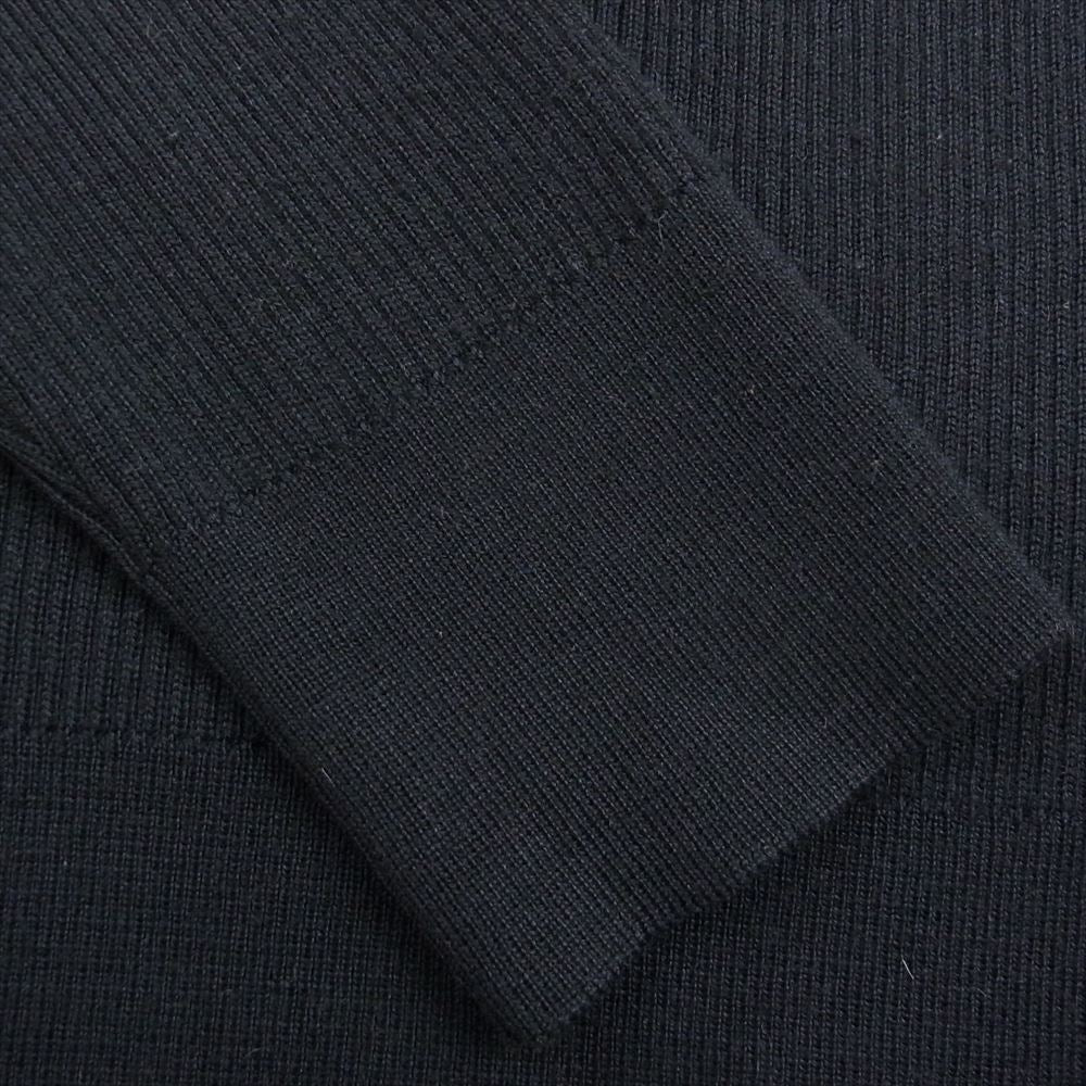 GUCCI グッチ 114776.21979 Vネック カシミヤ混 ウール ニット セーター ブラック系 M【中古】