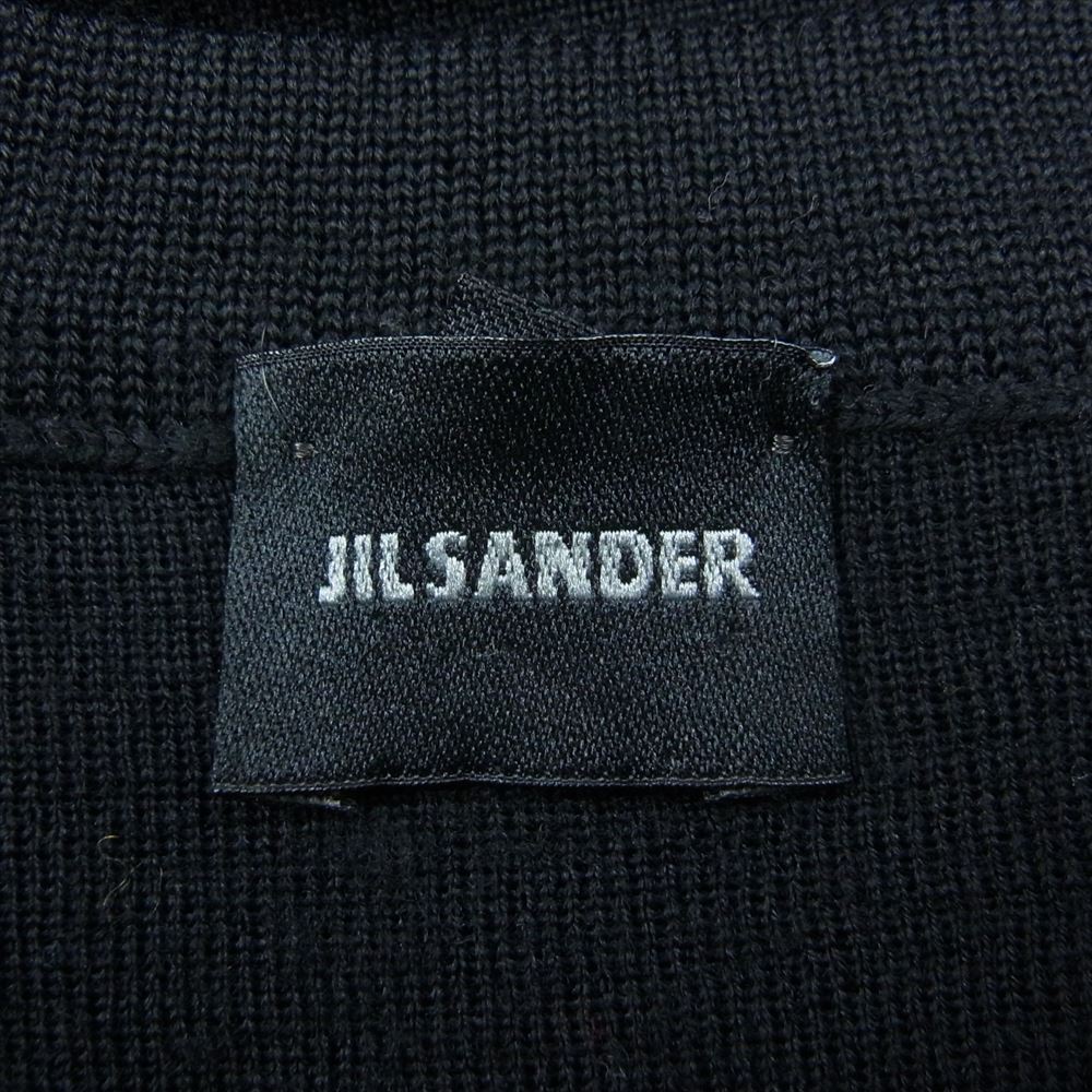 JIL SANDER ジルサンダー クルーネック ニット セーター ブラック系 50【中古】