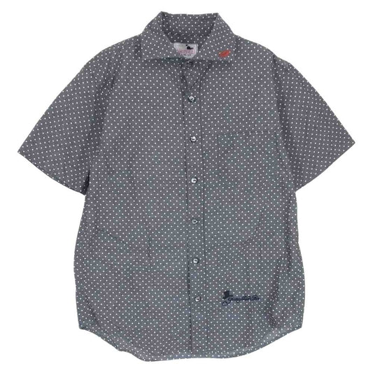 GANGSTERVILLE ギャングスタービル 15SS GSV-15-SS-22 ドット 半袖 シャツ 唇刺繍 グレー系 S【中古】