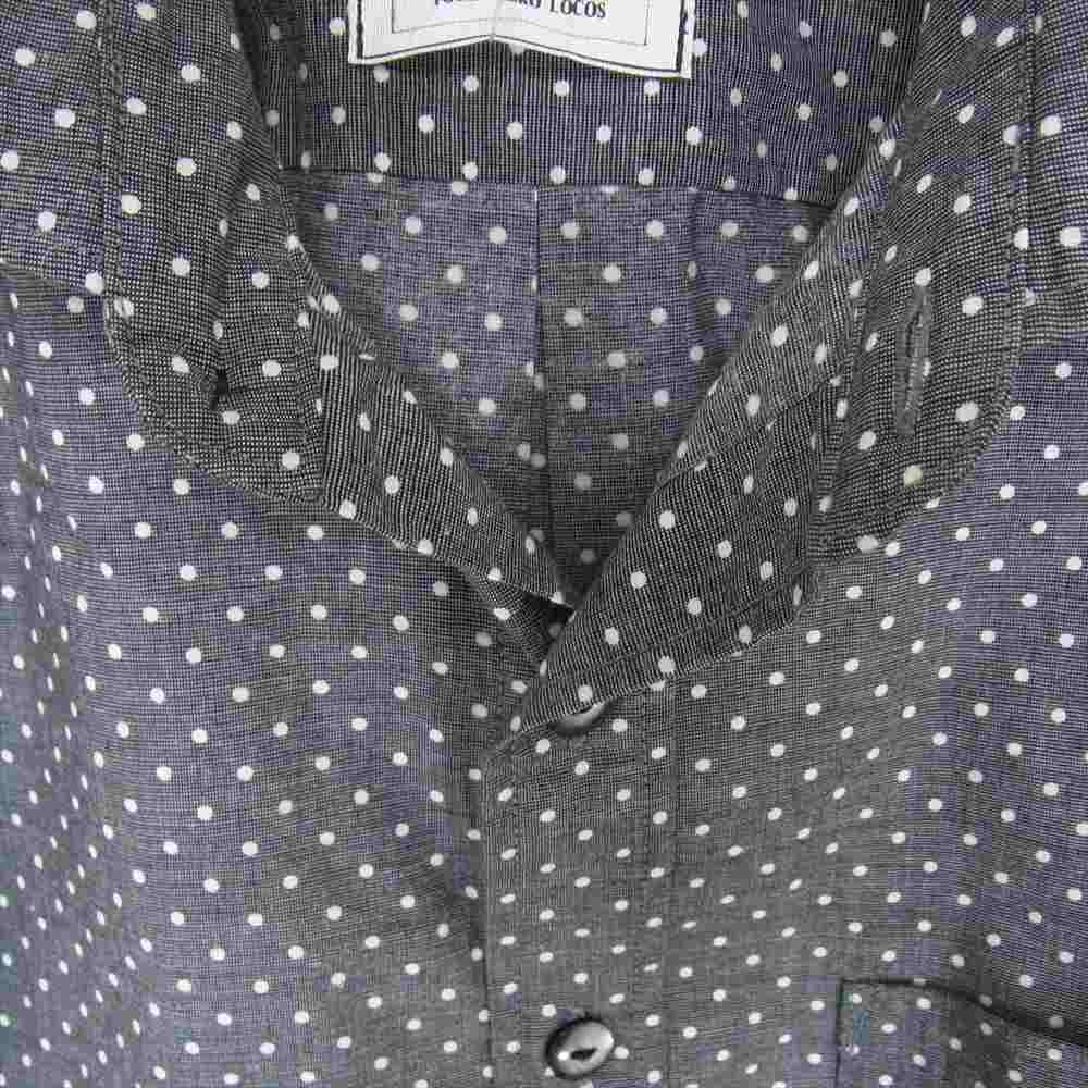 GANGSTERVILLE ギャングスタービル 15SS GSV-15-SS-22 ドット 半袖 シャツ 唇刺繍 グレー系 S【中古】