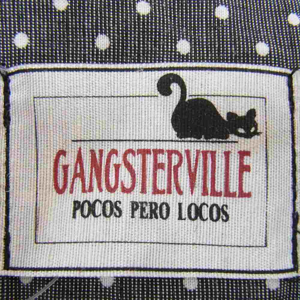 GANGSTERVILLE ギャングスタービル 15SS GSV-15-SS-22 ドット 半袖 シャツ 唇刺繍 グレー系 S【中古】