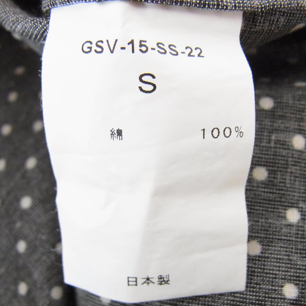 GANGSTERVILLE ギャングスタービル 15SS GSV-15-SS-22 ドット 半袖 シャツ 唇刺繍 グレー系 S【中古】