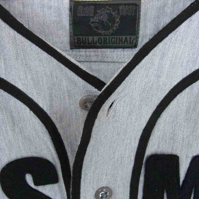 ベイサイドモーターギア BSMG-18-SS-09 BASEBALL SHIRTS ベースボール シャツ 半袖 グレー系 S【中古】