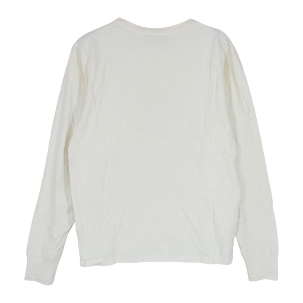 GLADHAND & Co. グラッドハンド × GANGSTERVILLE ギャングスタービル ガールプリント 長袖 Tシャツ ロングスリーブ ロンT オフホワイト系 S【中古】