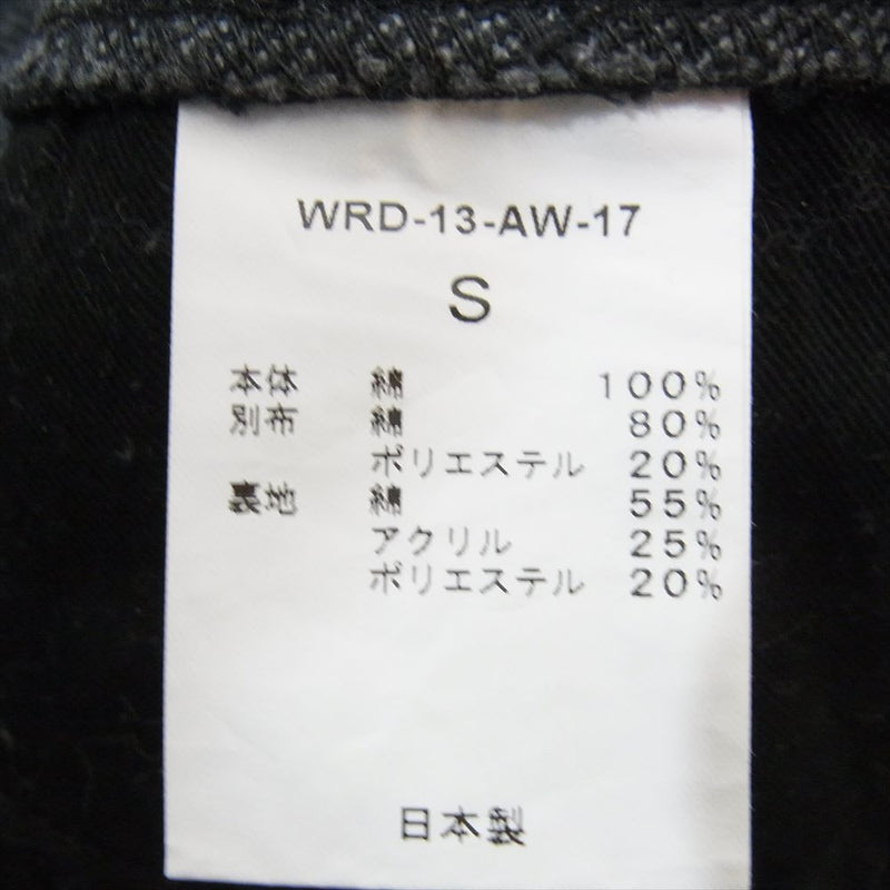 WEIRDO ウィアード 13AW WRD-13-AW-17 BAT WRD PANTS バット コットン ツイル 刺繍 グレー系 S【中古】