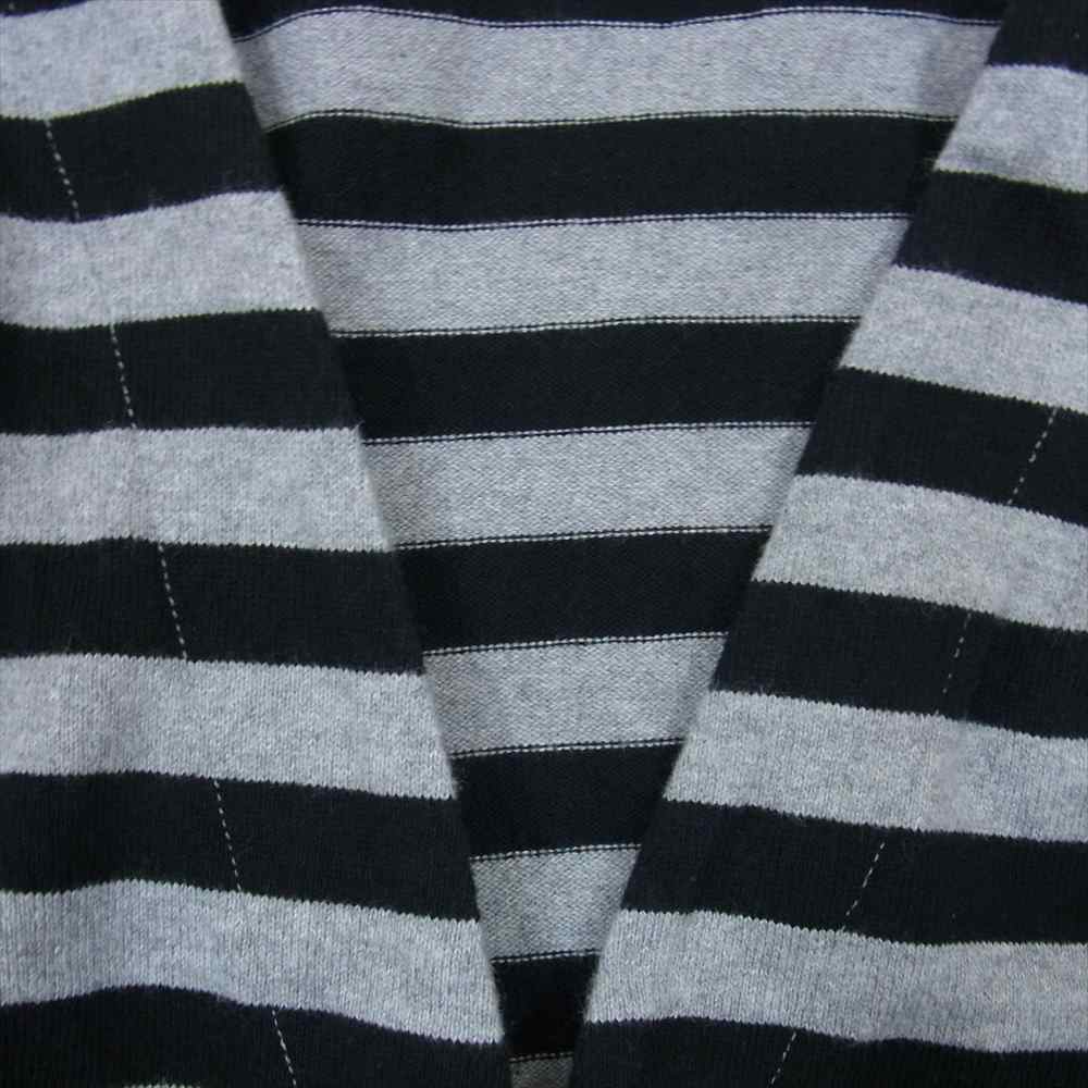WEIRDO ウィアード 20SS WRD-20-SS-22 Ringing Clown L/S Cardigan リンギング クラウン カーディガン ボーダー ブラック系 グレー系 S【中古】