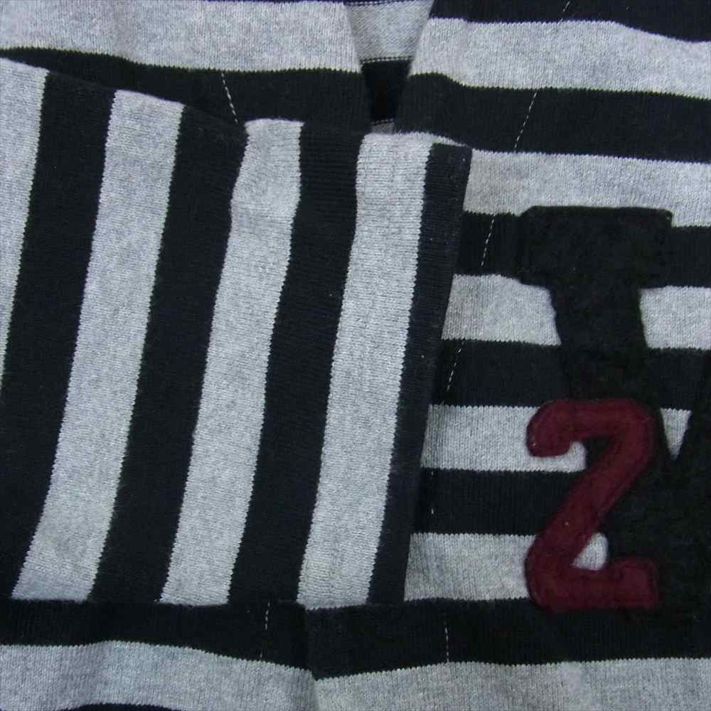 WEIRDO ウィアード 20SS WRD-20-SS-22 Ringing Clown L/S Cardigan リンギング クラウン カーディガン ボーダー ブラック系 グレー系 S【中古】
