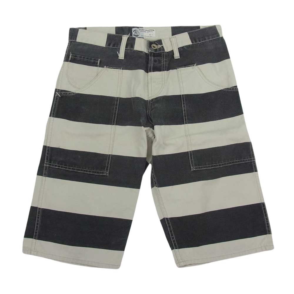 ロードランナー Prisoner Short Pants プリズナー ショート パンツ ボーダー オフホワイト系 グレー系 M【中古】