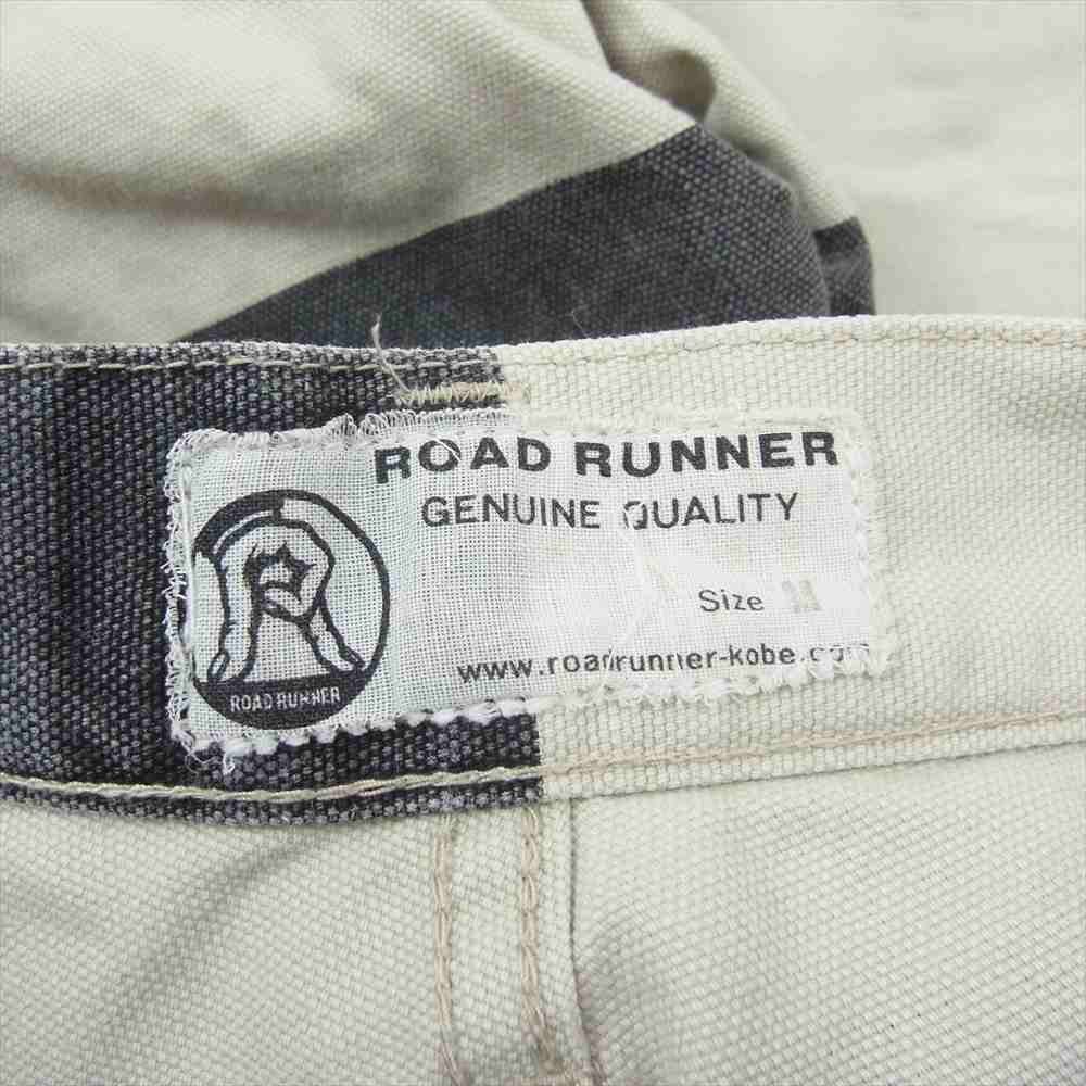 ロードランナー Prisoner Short Pants プリズナー ショート パンツ ボーダー オフホワイト系 グレー系 M【中古】