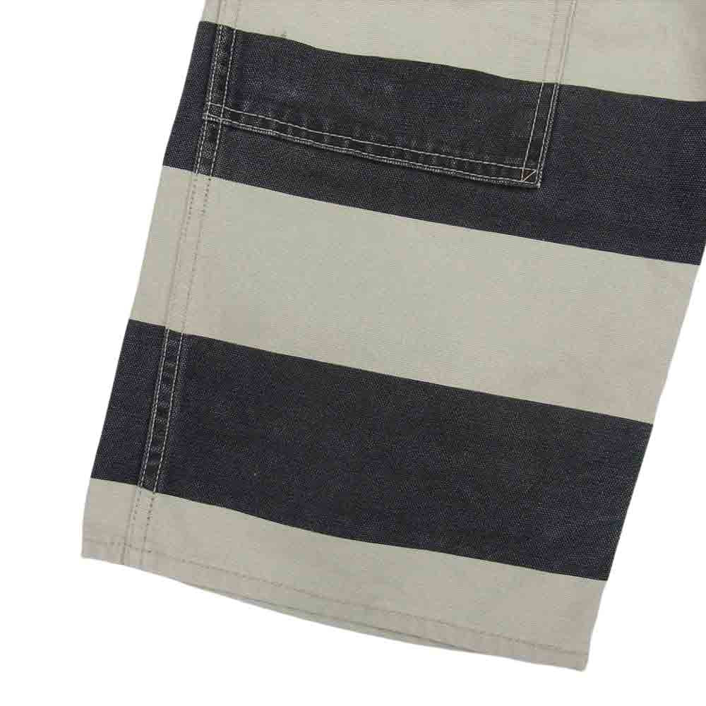 ロードランナー Prisoner Short Pants プリズナー ショート パンツ ボーダー オフホワイト系 グレー系 M【中古】