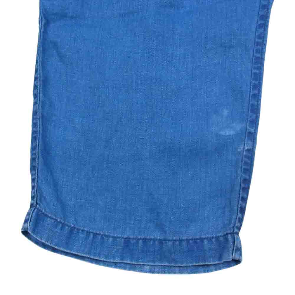 PORTER CLASSIC ポータークラシック 23SS PC-021-2202-41-3 INDIGO LINEN PANTS インディゴ リネン パンツ インディゴブルー系 3【中古】