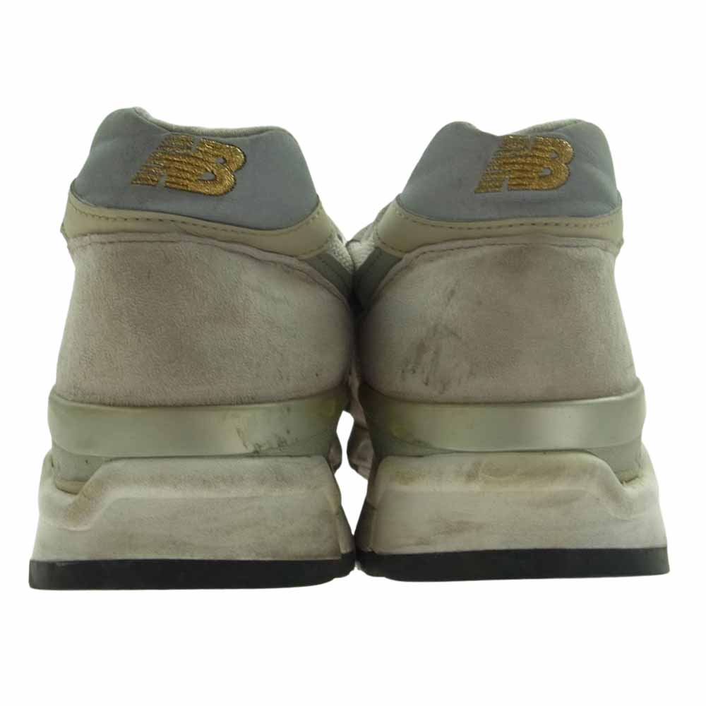 NEW BALANCE ニューバランス M998CEL MADE IN USA アメリカ製 ローカット スニーカー グレー系 26.5cm【中古】
