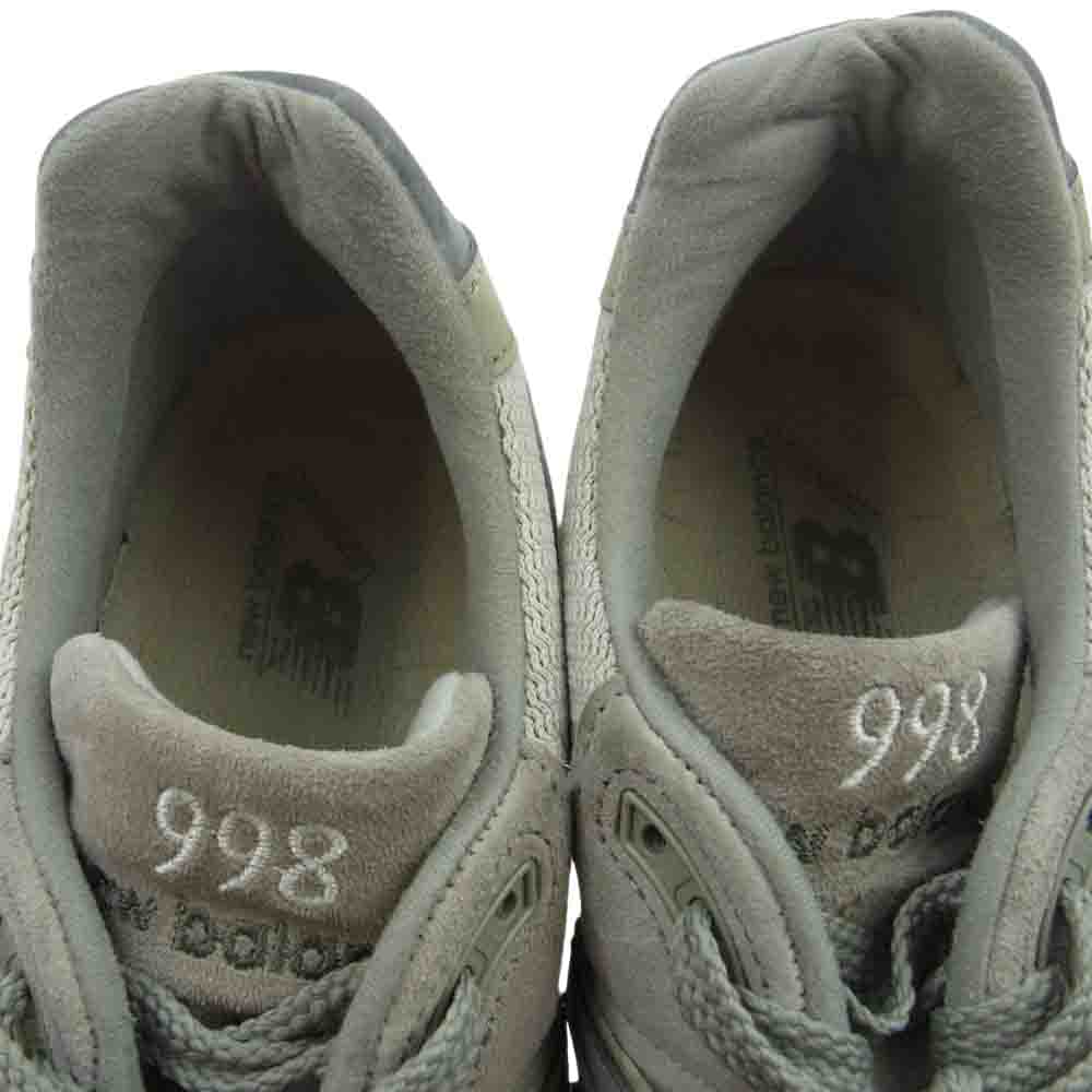NEW BALANCE ニューバランス M998CEL MADE IN USA アメリカ製 ローカット スニーカー グレー系 26.5cm【中古】