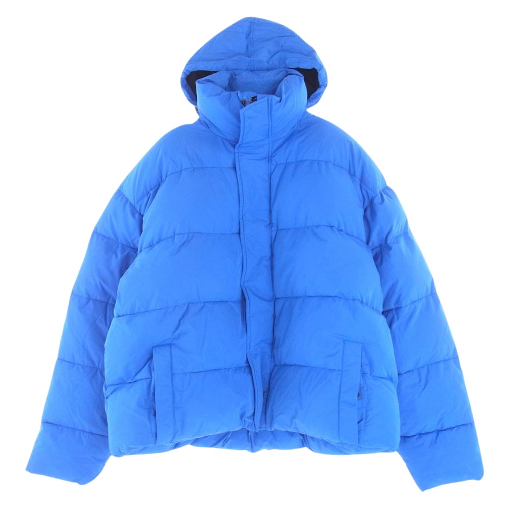 BALENCIAGA バレンシアガ 21AW 642228 BB PUFFER JACKET BB パファージャケット ブルー系 48【中古】