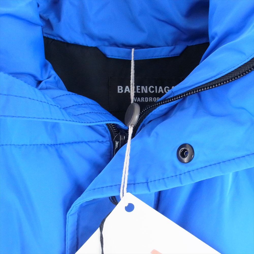 BALENCIAGA バレンシアガ 21AW 642228 BB PUFFER JACKET BB パファージャケット ブルー系 48【中古】