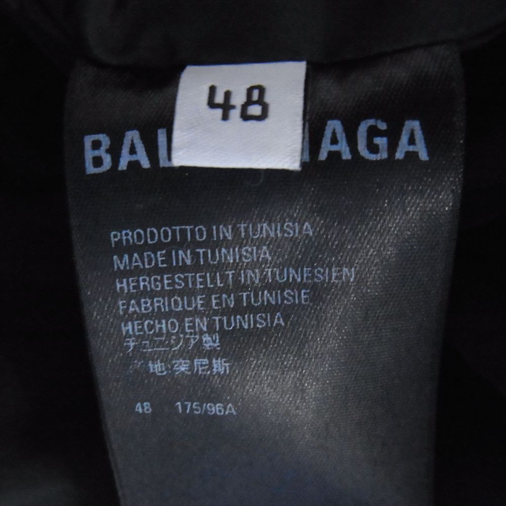 BALENCIAGA バレンシアガ 21AW 642228 BB PUFFER JACKET BB パファージャケット ブルー系 48【中古】