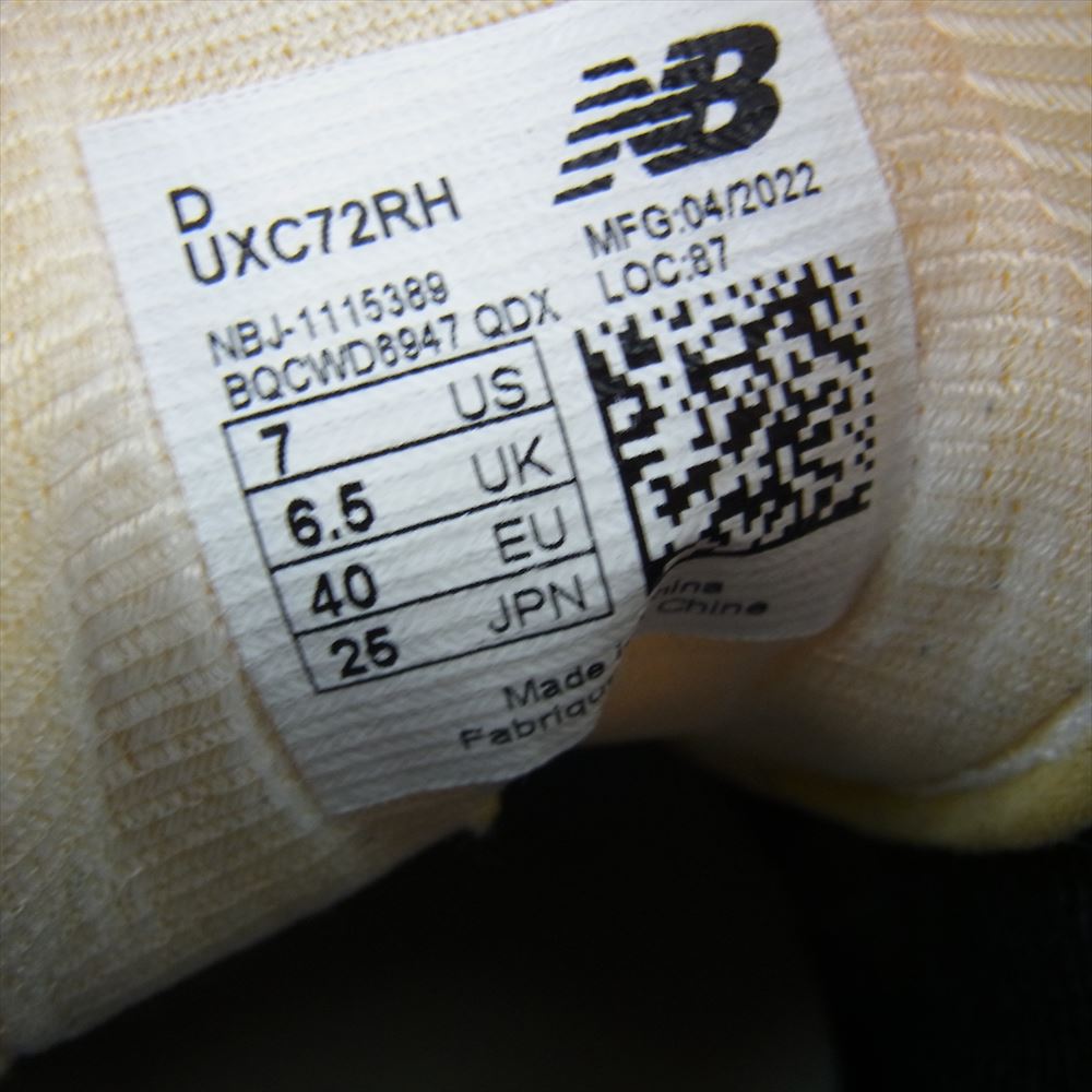 NEW BALANCE ニューバランス UXC72RH XC-72 Nロゴ ランニング スニーカー ネイビー系 ホワイト系 25cm【中古】