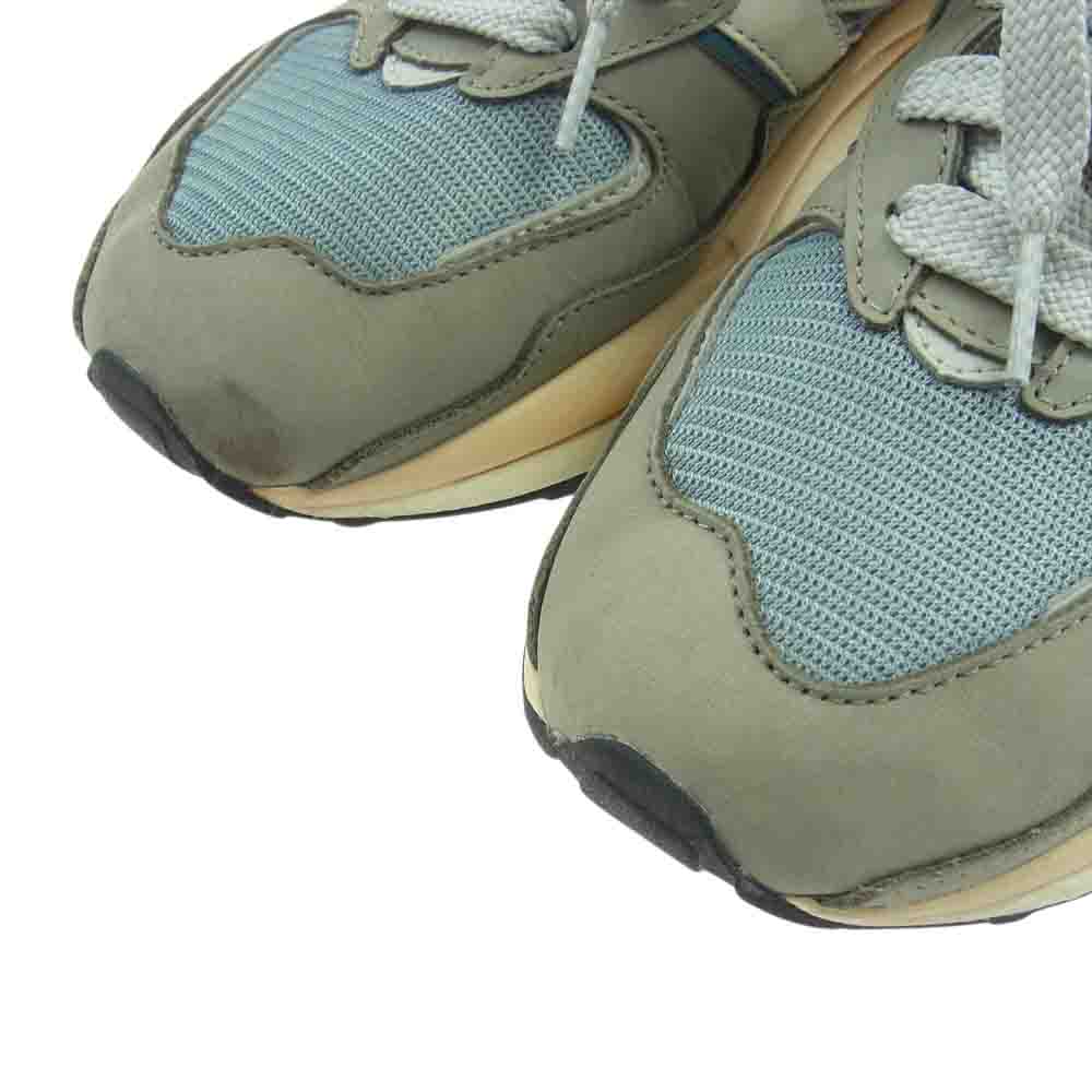 NEW BALANCE ニューバランス M5740LLG スエード メッシュ オフロード ローカット スニーカー グレー系 インディゴブルー系 25cm【中古】