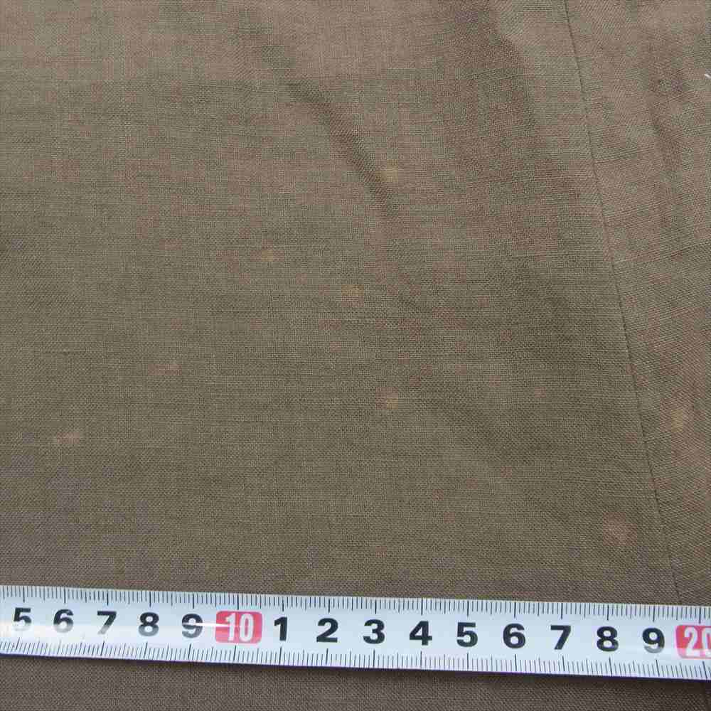 シンメ リネン100％ 麻パン サロペット オールインワン ブラウン系 F【中古】