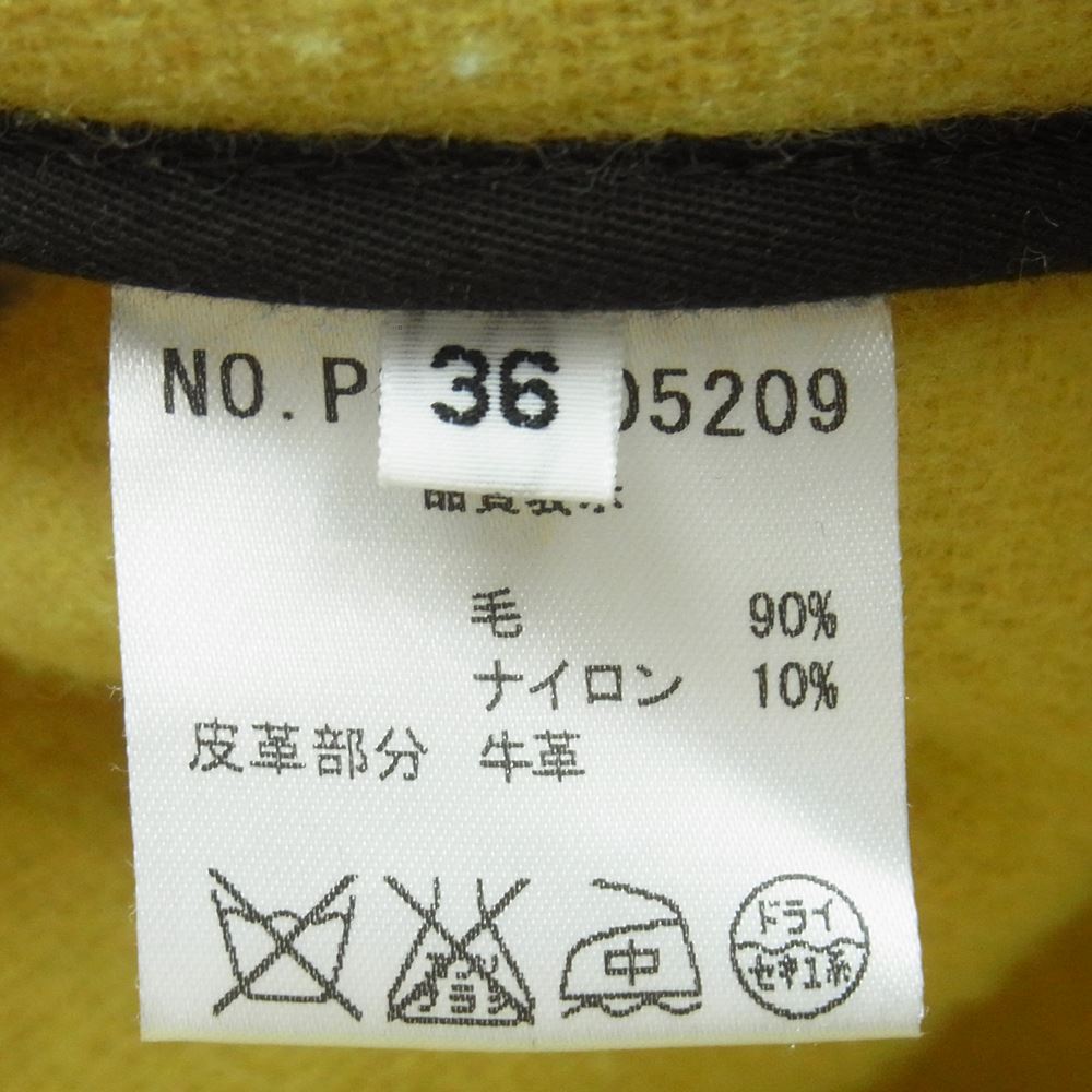 OLD ENGLAND ダッフルコートイエロー　ヘリンボーン　英国製 OLD ENGLAND オールドイングランド 英国 ヘリンボーン ウール ダッフル