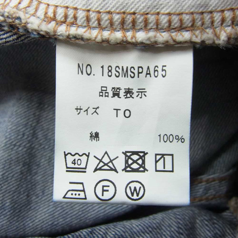 ザ シンゾーン 18SMSPA65 GENERAL JEANS ジェネラルジーンズ ボタンフライ デニムパンツ インディゴブルー系 T0【中古】