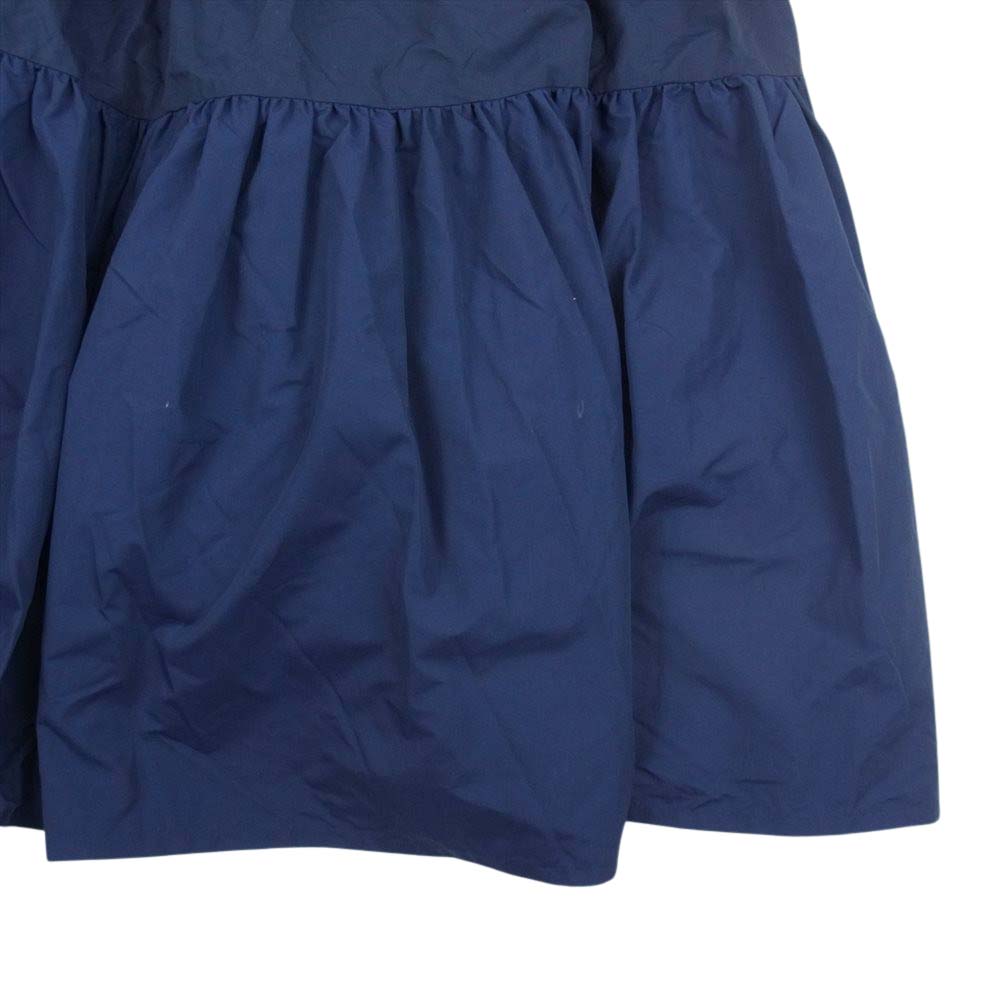 WHITE MOUNTAINEERING ホワイトマウンテニアリング 20SS WL2071302 ナイロン ギャザー フレア スカート ネイビー系 S【中古】