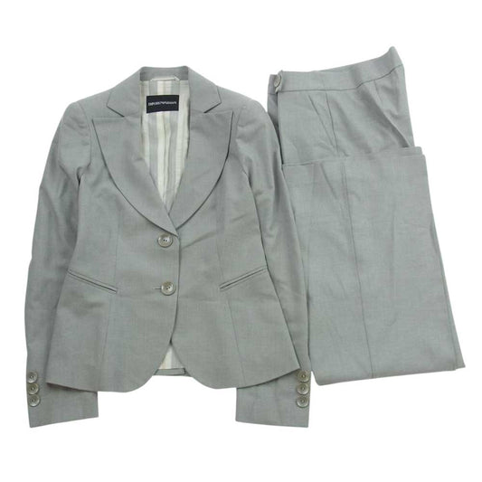 Emporio Armani エンポリオ・アルマーニ 201004 2B テーラードジャケット スラックスパンツ セットアップ スーツ グレー系【中古】