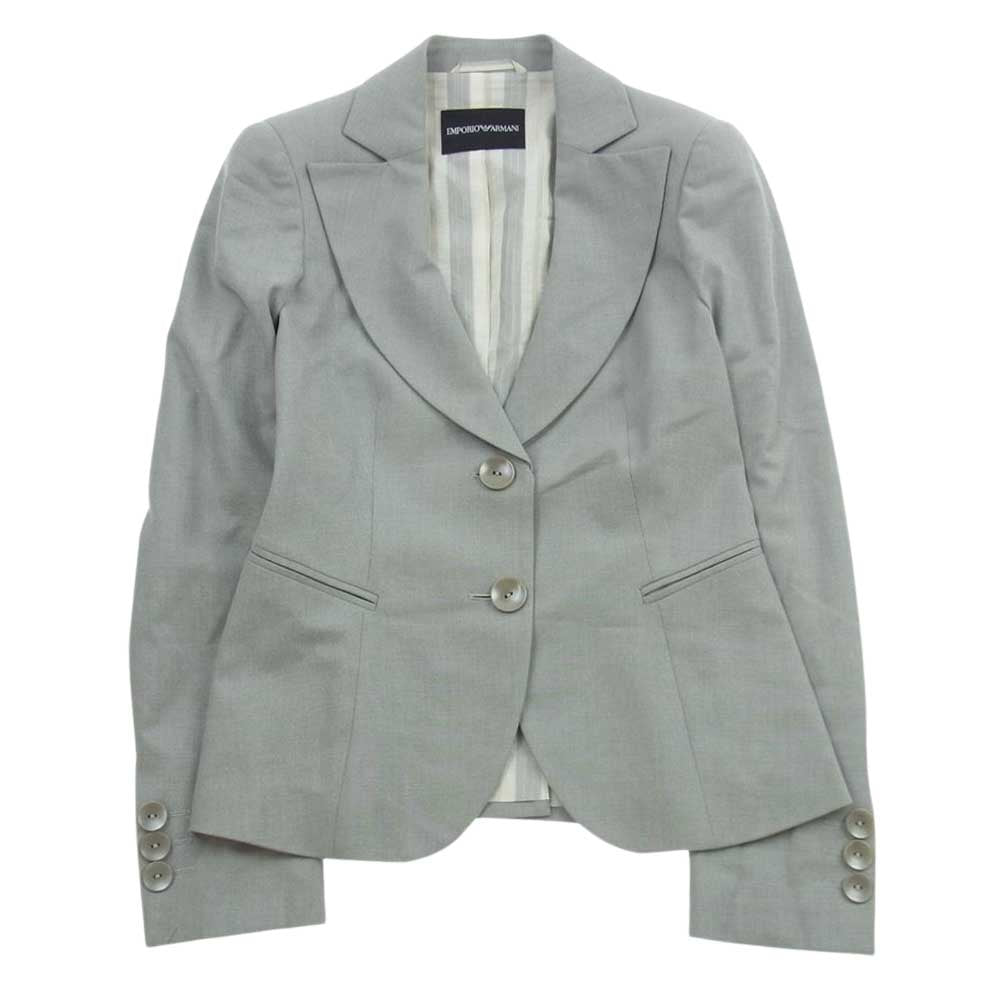 Emporio Armani エンポリオ・アルマーニ 201004 2B テーラードジャケット スラックスパンツ セットアップ スーツ グレー系【中古】