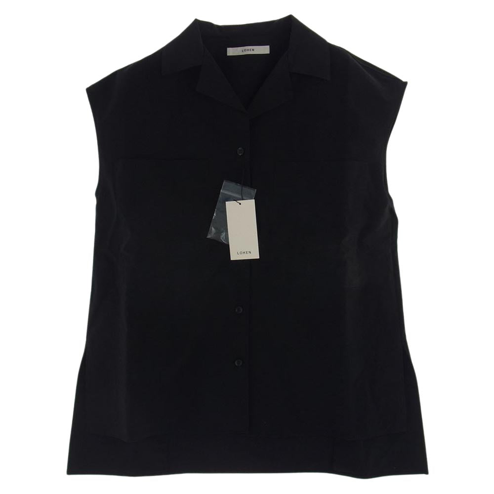 ローヘン LH22MS-SH028 2022年復刻モデル スリーブレス オープンカラー シャツ ベスト ブラック系 F【新古品】【未使用】【中古】