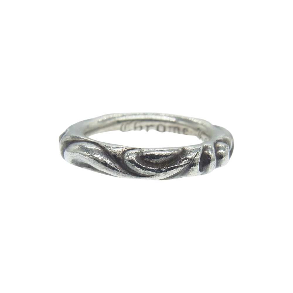 CHROME HEARTS クロムハーツ（原本無） SCRL BAND スクロール バンド リング シルバー系 19号【中古】