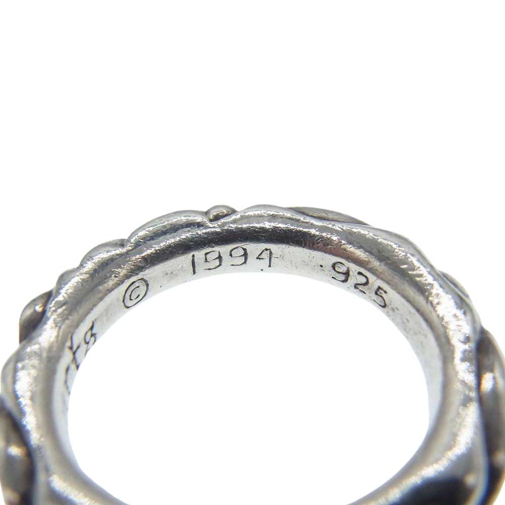 CHROME HEARTS クロムハーツ（原本無） SCRL BAND スクロール バンド リング シルバー系 19号【中古】