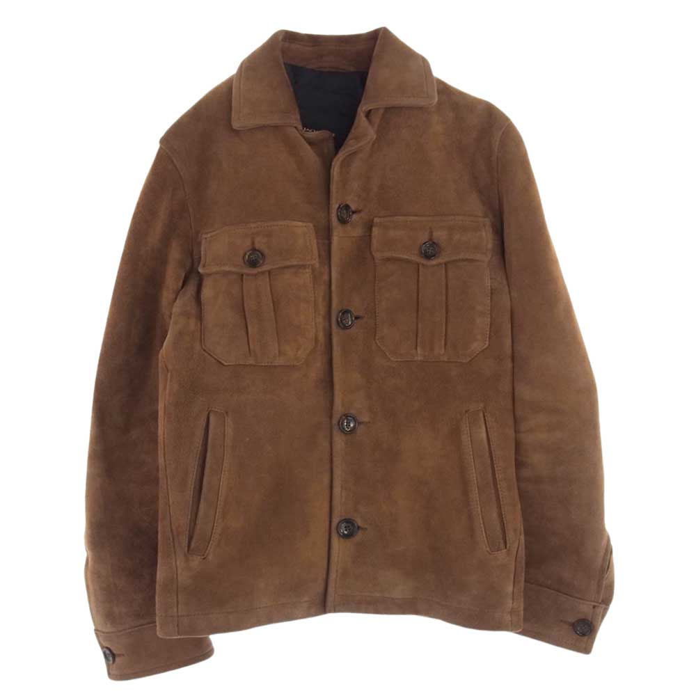 JACKROSE ジャックローズ 210715J 山羊革 スエード レザー ジャケット ブラウン系 3【中古】