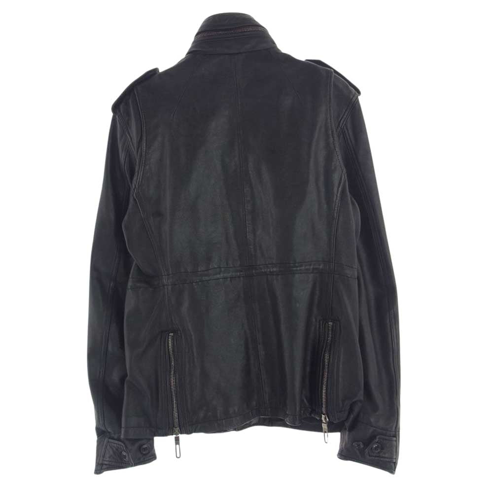 JACKROSE ジャックローズ 290712L M65 Luv maison シープスキン レザー ジャケット ブラック系 46【中古】