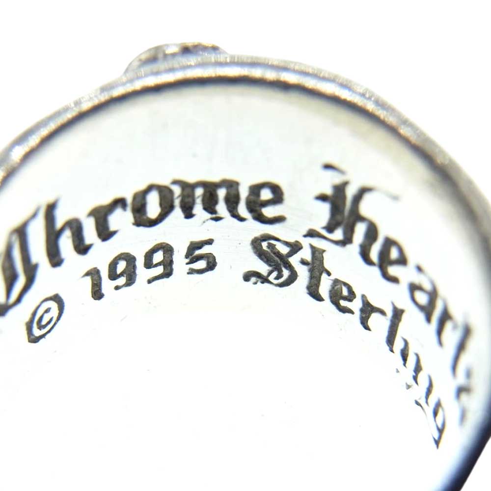 CHROME HEARTS クロムハーツ（原本無） HEART IN BAND ハートインバンドリング シルバー系 10号【中古】