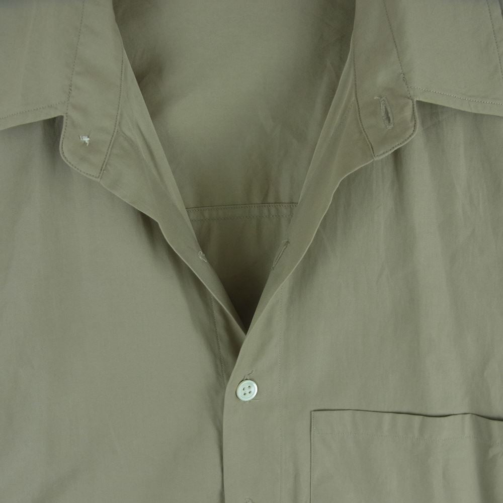 AURALEE オーラリー 18AW A8AS02TN WASHED FINX TWILL SHIRTS ウォッシュドフィンクス ツイル 長袖 シャツ グレイッシュベージュ系 4【中古】