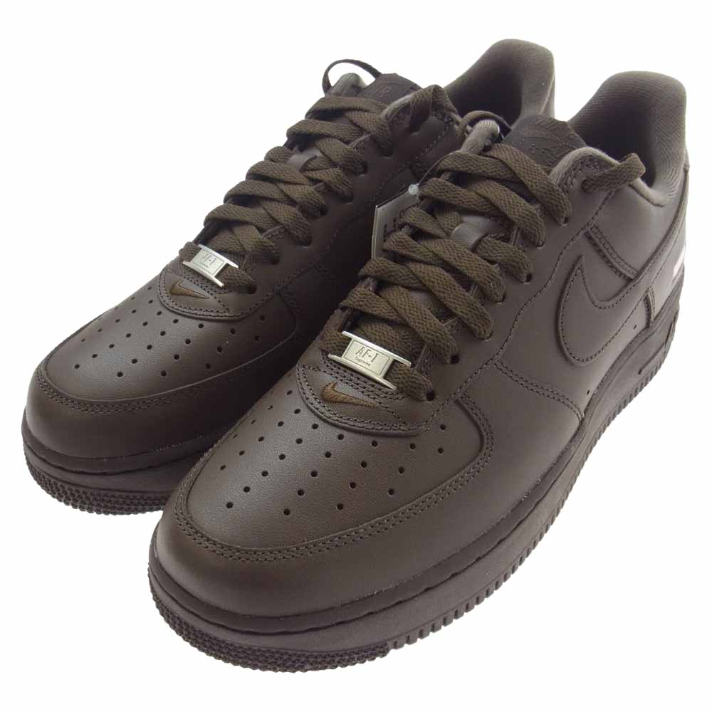 Supreme シュプリーム CU9225-200 NIKE AIR FORCE 1 AF1 LOW BAROQUE BROWN ナイキ エアフォース ローカット スニーカー ブラウン系 27.5cm【新古品】【未使用】【中古】