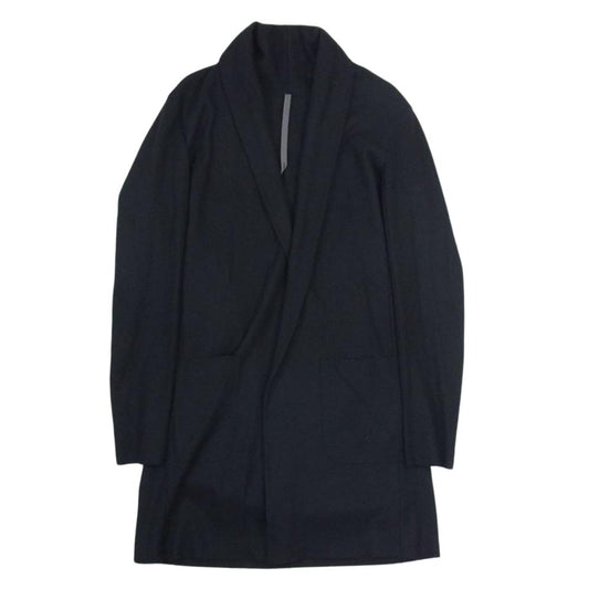 ATTACHMENT アタッチメント 413063717 wool stole cardigan ウール ストール ボタンレス カーディガン ブラック系 2【中古】