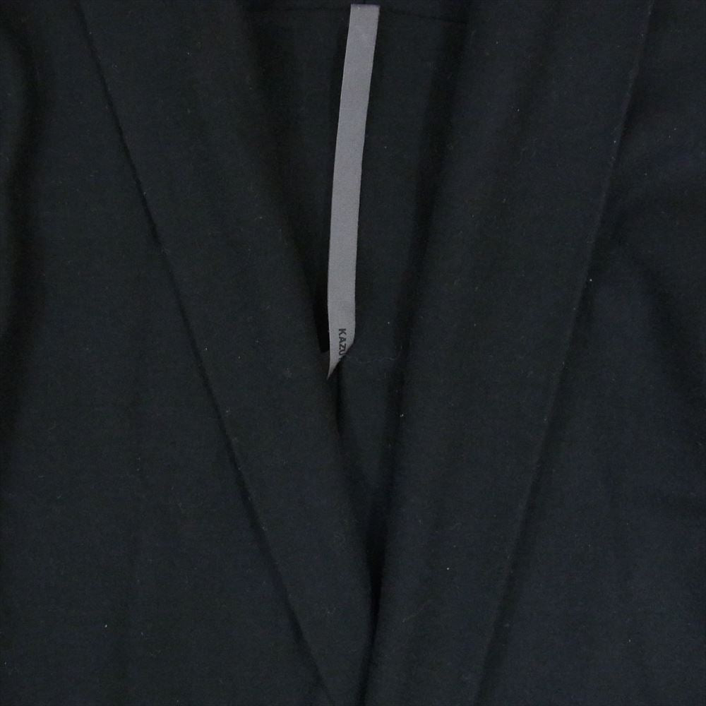 ATTACHMENT アタッチメント 413063717 wool stole cardigan ウール ストール ボタンレス カーディガン ブラック系 2【中古】